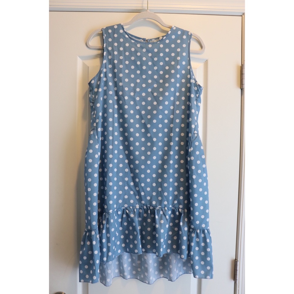 Blue Polka Dot Dress